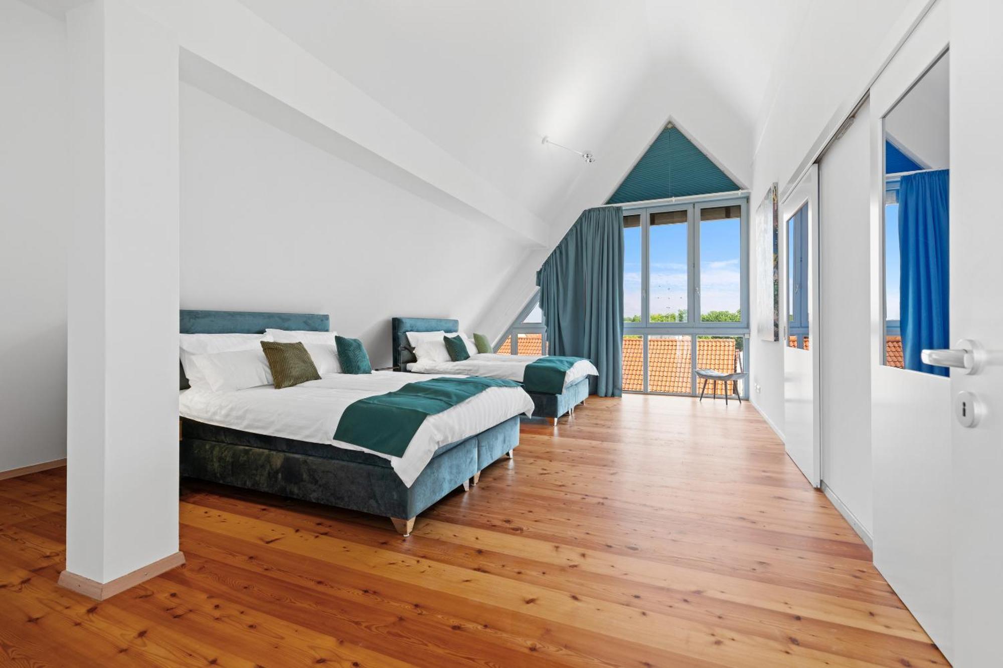 Helloflats - Luxus-Penthouse - Balkon - Parking - Zentrum - Therme - Naehe Flughafen Muc 埃尔丁 外观 照片