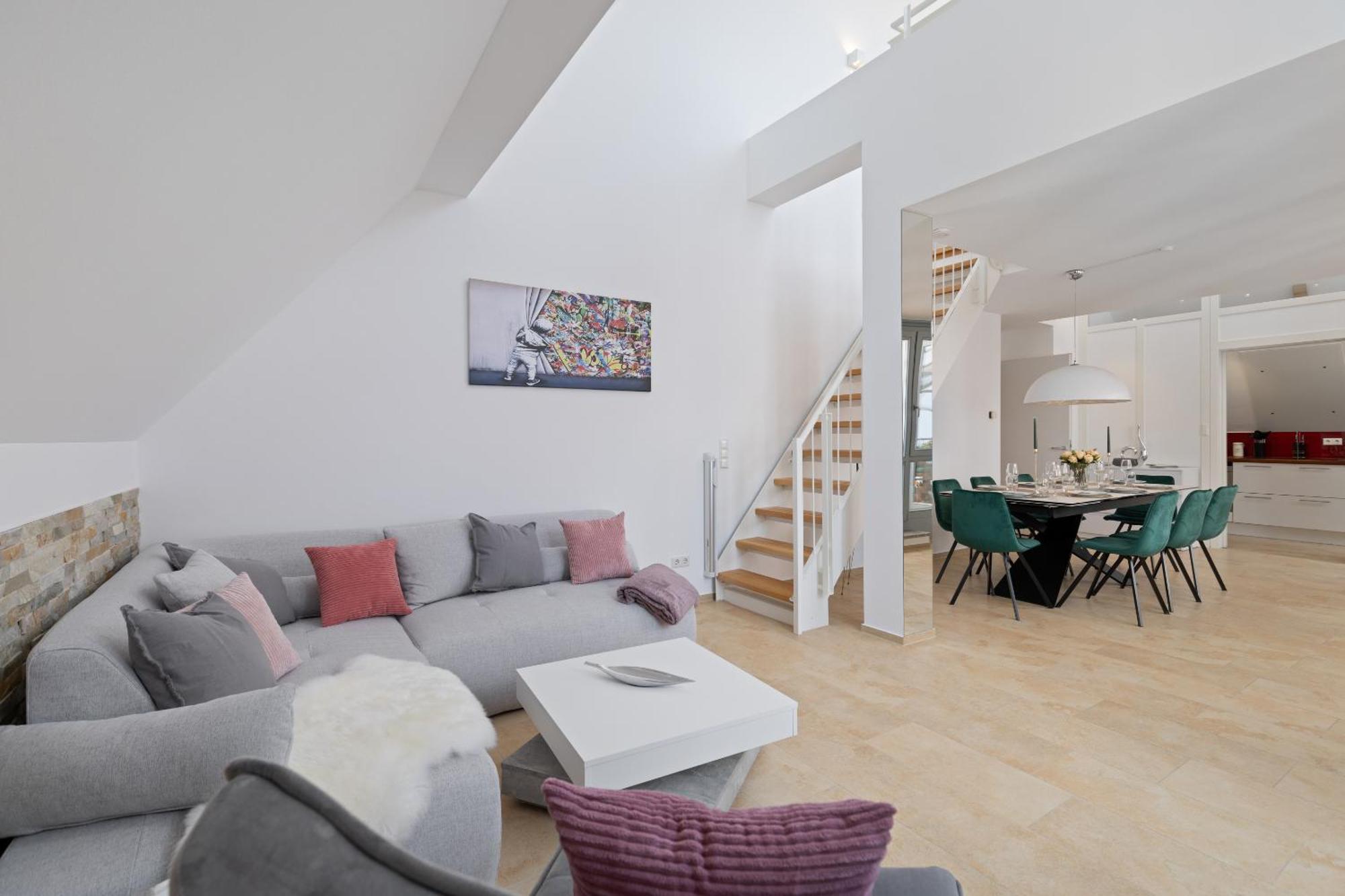 Helloflats - Luxus-Penthouse - Balkon - Parking - Zentrum - Therme - Naehe Flughafen Muc 埃尔丁 外观 照片