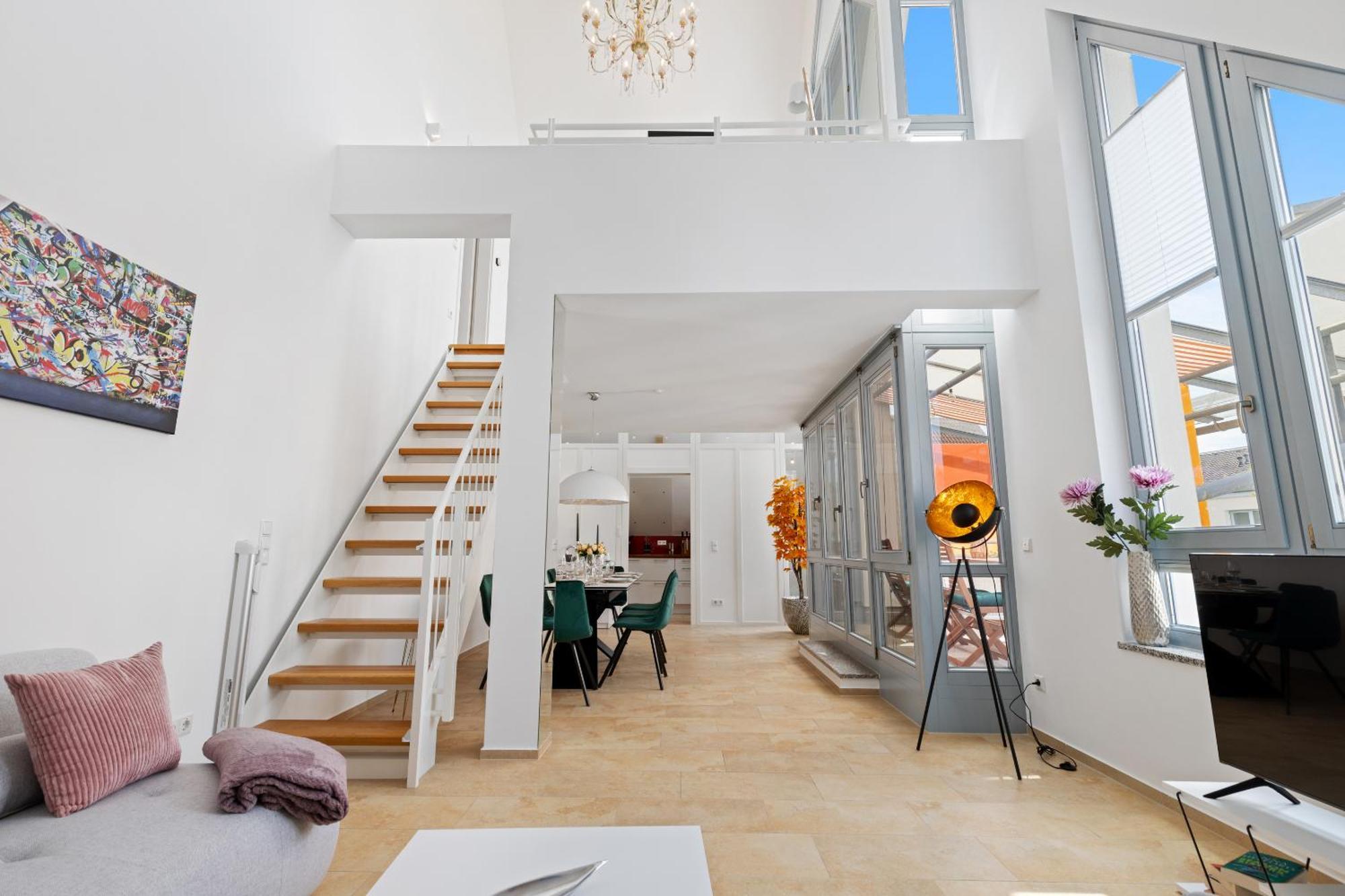 Helloflats - Luxus-Penthouse - Balkon - Parking - Zentrum - Therme - Naehe Flughafen Muc 埃尔丁 外观 照片