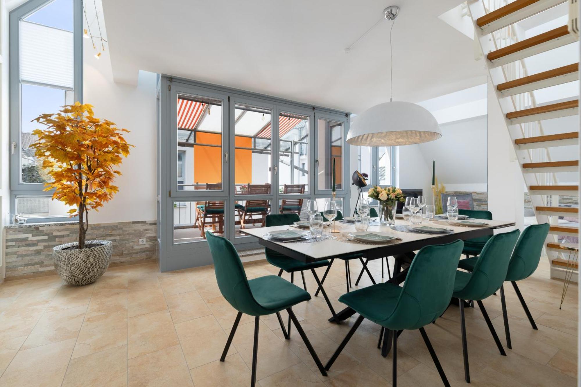 Helloflats - Luxus-Penthouse - Balkon - Parking - Zentrum - Therme - Naehe Flughafen Muc 埃尔丁 外观 照片